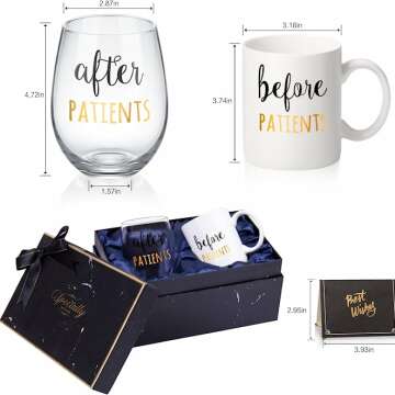 Stylish Wine Glass and Mug Gift Set for Gifting