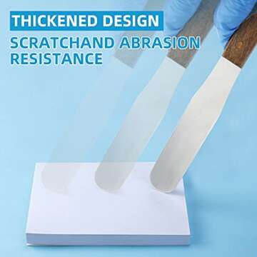 100 Sheets Disposable Dental Mixing Pads Paper 4"x3" Poly Coated 2 Side, Dental Lab Paper for Mixing Composites, Rubber Based and Silicate Materials - Easy to Use