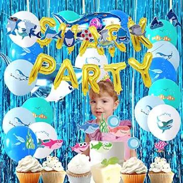 Light Blue Tinsel Curtain Backdrop for Party Decor