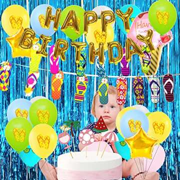 Light Blue Tinsel Curtain Backdrop for Party Decor