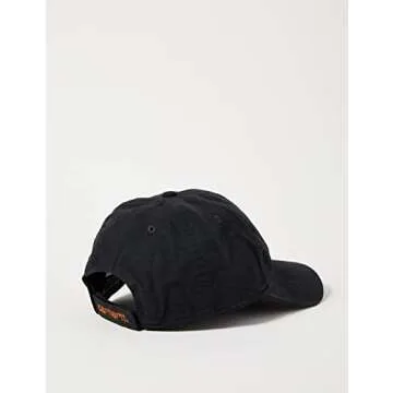 Carhartt Men's Canvas Cap, Black, One Size