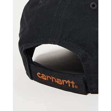Carhartt Men's Canvas Cap, Black, One Size