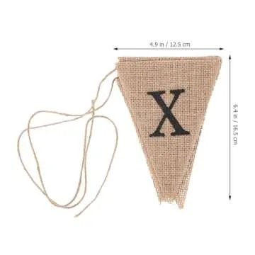 TINKSKY Bunting Banners XOXOXO Letter Pennant Flags Romantic Garland Decorations for Wedding Bridal ...