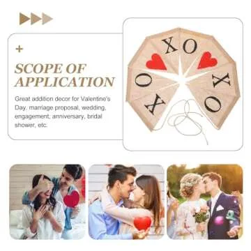 TINKSKY Bunting Banners XOXOXO Letter Pennant Flags Romantic Garland Decorations for Wedding Bridal Shower Engagement Proposal Party