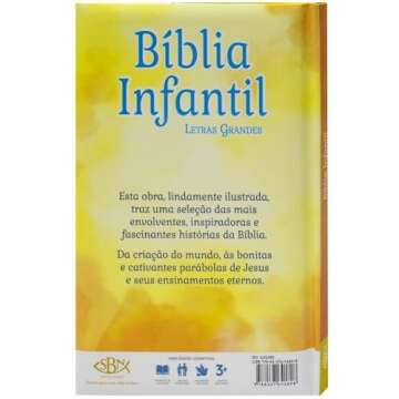 Bíblia Infantil - Letras Grandes (Em Português do Brasil) para Pequenos Leitores!