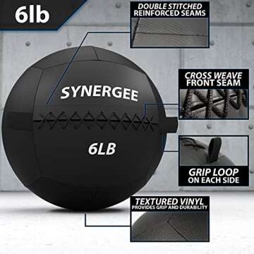 Synergee 6lb Soft Medicine Balls for Effective Workouts