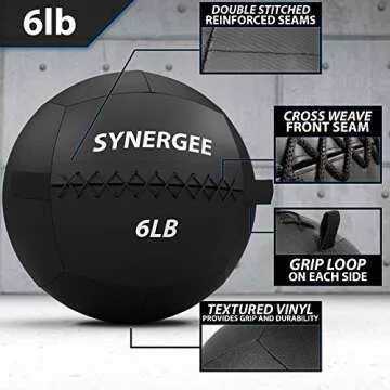 Synergee 6lb Soft Medicine Balls for Effective Workouts