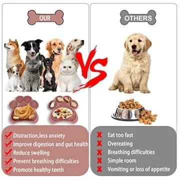 Enrunnig Lick Mat for Dogs and Cats,Dog Food Mat with Suction Cups,Slow Feeder mat & Non-Slip Design,Boredom & Anxiety Reducer,Calming Mat for Bathing,Grooming,and Nail Trimming (Pink)