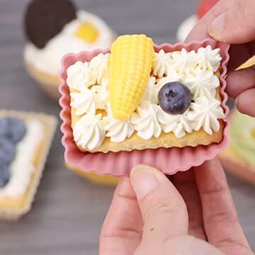 24Pack Silicone Muffin Cups for Eco-Friendly Baking