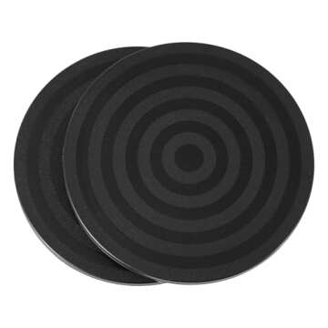 ZZRANYE 8 Inch Heavy Duty Rotating Swivel Stand - 360 Degree Rotating Lazy Susan Base with Steel Ball Bearings for Model Base/Rotating Plants/Crafts Stand Monitor/TV/Monitors/Potted Plants