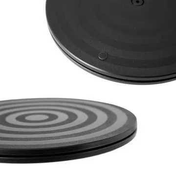 ZZRANYE 8 Inch Heavy Duty Rotating Swivel Stand - 360 Degree Rotating Lazy Susan Base with Steel Ball Bearings for Model Base/Rotating Plants/Crafts Stand Monitor/TV/Monitors/Potted Plants