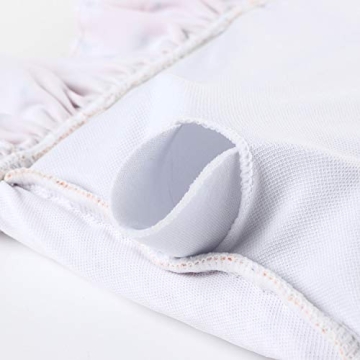 OMKAGI Women's Cute Shirred Swim High Waisted Bikini Set