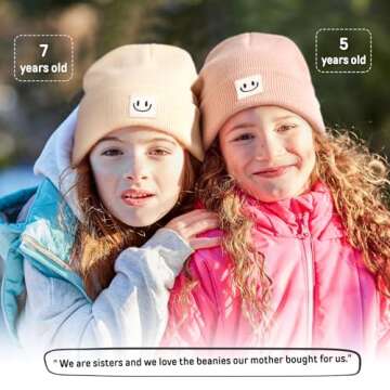 FURTALK Baby Beanie Cute Toddler Winter Hat Knit Boys Girls Warm 2 Pack Kids Embroidered Beanies Cap for 0-8 Years