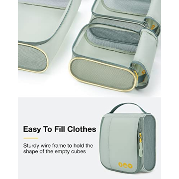 BAGSMART Keep Shape Packing Cubes for Hassle-Free Travel