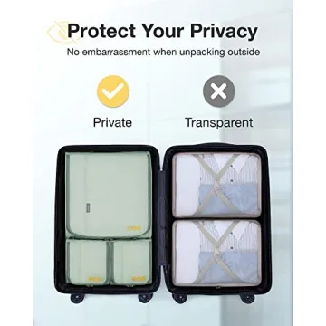 BAGSMART Keep Shape Packing Cubes for Hassle-Free Travel