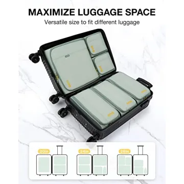 BAGSMART Keep Shape Packing Cubes for Hassle-Free Travel