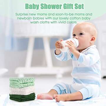 MUKIN Baby Washcloths – Soft & Absorbent Baby Towels