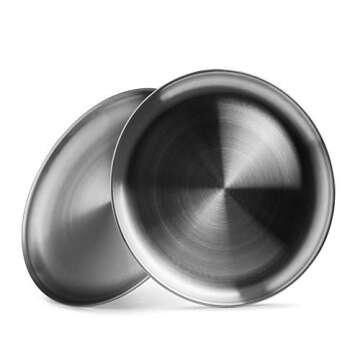 Camping Silverware Kit Cutlery Organizer Utensil Picnic Set - 12 Piece Mess Kit For 2 - Stainless Steel Plate Spoon Butter and Serrated Knife Wine Opener Fork Napkin Hiking - Camp Kitchen BBQ’s (Grey)