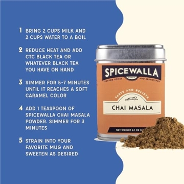 Spicewalla Masala Chai Spice 2.1 oz for Tea Lovers