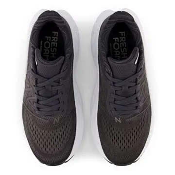 New Balance Women's Fresh Foam X More V4 Running Shoe, Black/Starlight, 9