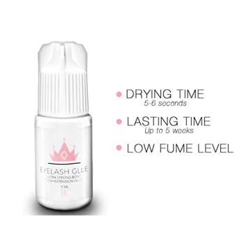 Eyelash Extension Kit | Eyelash Extension Glue | Mink Eyelash Extensions 4 Pack | Made in USA | Designer Tool Kit with Eyelash Cleanser and Storage Travel Case