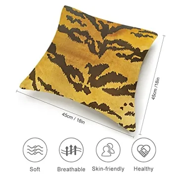 Stylish Tiger Silk Velvet Pillow Covers for Home Decor