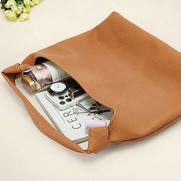Fashionable PU Leather Hobo Bag for Women - Casual & Stylish