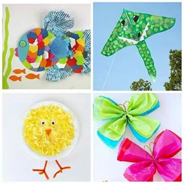 Supla 180 Sheets Tissue Paper - 36 Vibrant Colors for Crafts and Gifts