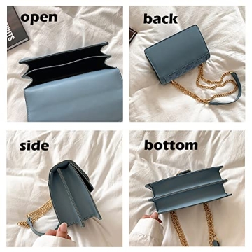 DEEPMEOW Quilted Crossbody Purse for Women - Chic Denim Handbag