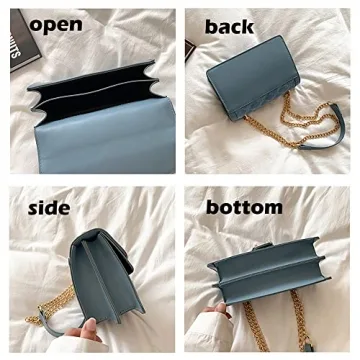 DEEPMEOW Quilted Crossbody Purse for Women - Chic Denim Handbag