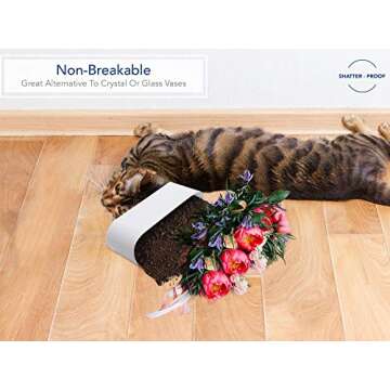 Royal Imports Flower Vase Acrylic Oval - Decorative Centerpiece for Home or Wedding - Non Breakable ...