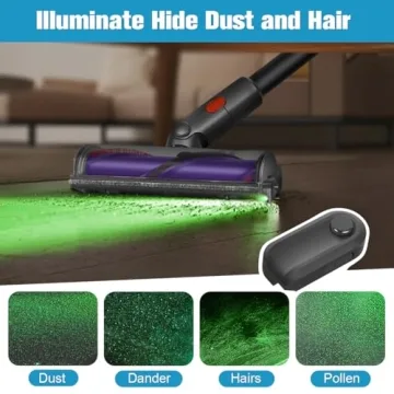 FUNTECK Universal Vacuum Dust Display LED Light for Clean Homes