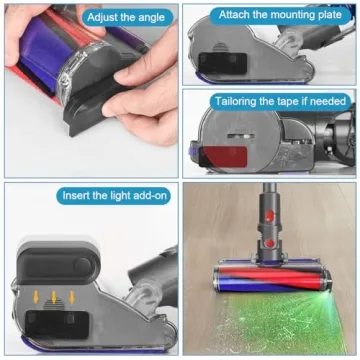 FUNTECK Universal Vacuum Dust Display LED Light for Clean Homes
