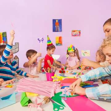 Aoibrloy 200PCS Pipe Cleaners Craft Supplies for Kids DIY Creative Art and Crafts Project | Chenille Stems for Party & Activities Decorations - 6 mm x 12 inch（Pink）