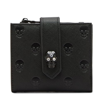 Betsey Johnson Skullicious Bifold Wallet - Chic Compact Design for Everyday Use