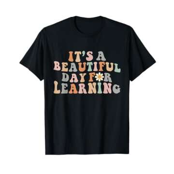 Its Beautiful Day For Learning Retro Teacher Students Women T-Shirt