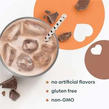 UpSpring Milkflow Energy Breastfeeding Supplement Drink Mix with Fenugreek, Chocolate Flavor, Lactation Supplement to Support Breast Milk Supply and B Vitamins, 16 Drink Mixes