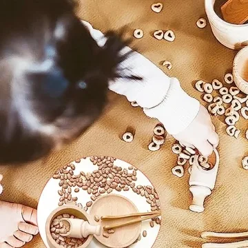 Montessori 10 Pcs Wooden Sensory Bin Tools for Kids