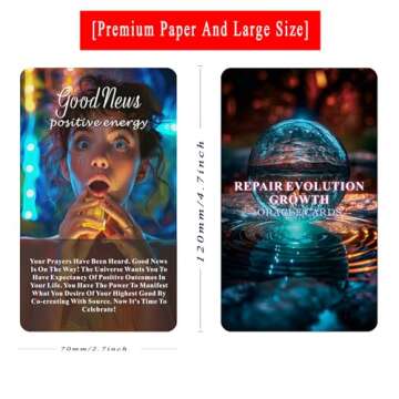 Healing Oracle Cards Deck, Oracle Cards Set, Oracle Cards for Beginners, Self-Healing Tool, That Helps You Discover What Needs to Shift Or Release for Your Highest Good!