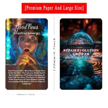 Healing Oracle Cards Deck, Oracle Cards Set, Oracle Cards for Beginners, Self-Healing Tool, That Helps You Discover What Needs to Shift Or Release for Your Highest Good!