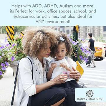 Daily Vibrations Infinity Cubes, Durable Stress Relieving Blue Fidget Toy, Stress and Anxiety Relief...