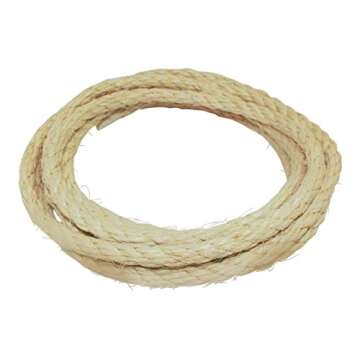 SGT KNOTS Twisted Sisal Rope Muti Purpose Durable - Sisal Twine Natural Rope and Thick Twine for Cra...