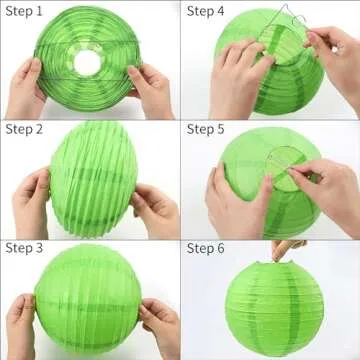 16 Pcs Colorful Paper Lanterns, Multi-Color Chinese or Japanese Hanging Paper Lanterns Decorations for Party, Classroom, Wedding, Home Decorations(Size of 4, 6, 8, 10 In)