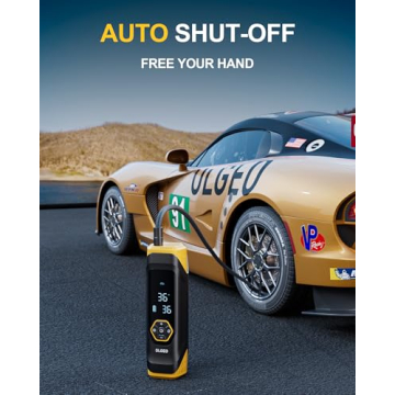 Portable Tire Inflator with Pressure Gauge, 180PSI