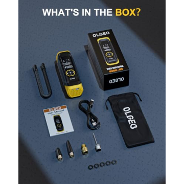 Portable Tire Inflator with Pressure Gauge, 180PSI