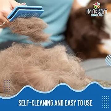 Self Cleaning Grooming Slicker Brush for Cats and Dogs