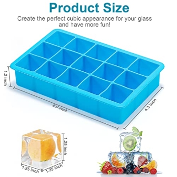Durable Silicone Ice Cube Trays for Effortless Ice-Making