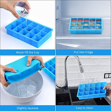 Durable Silicone Ice Cube Trays for Effortless Ice-Making