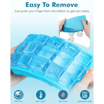 Durable Silicone Ice Cube Trays for Effortless Ice-Making