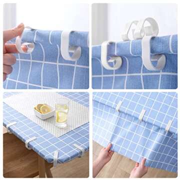 Andiker Tablecloth Clips 12pcs for Outdoor Events